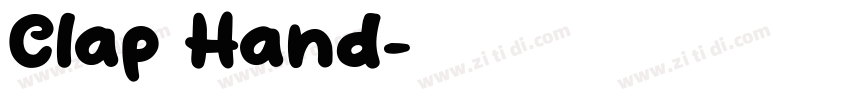 Clap Hand字体转换